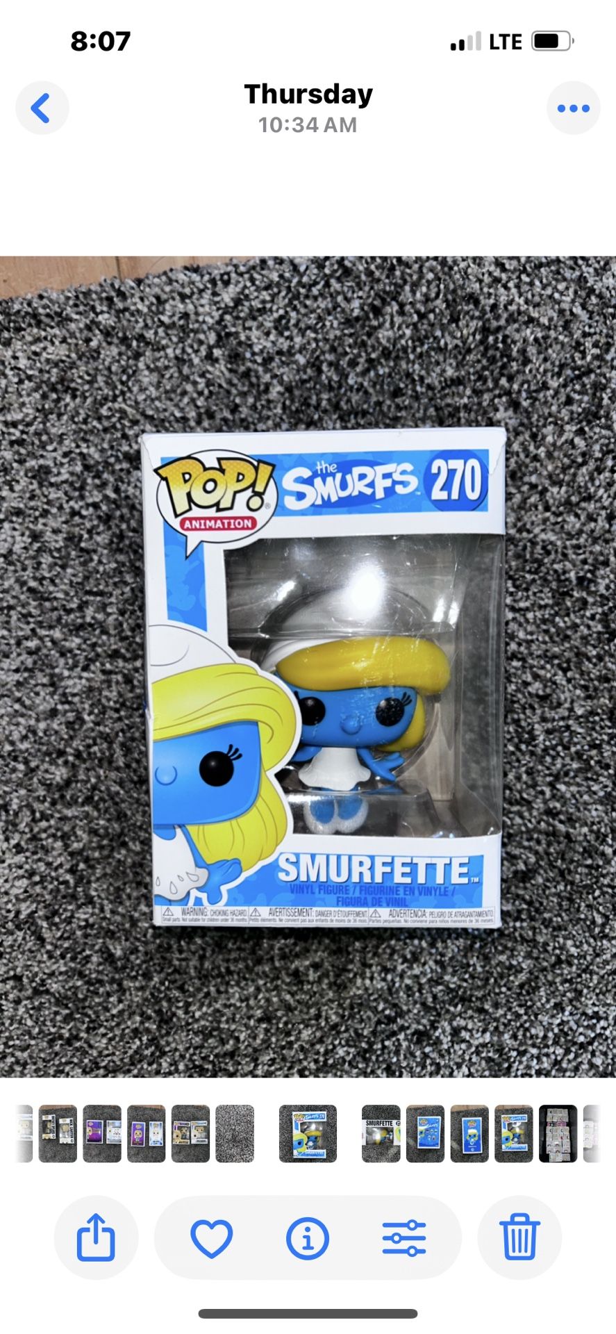 Pop!  Funko Smurfette