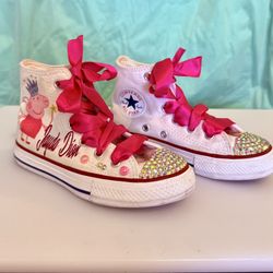 Peppa Pig Girls Converse Shoes - Size 11