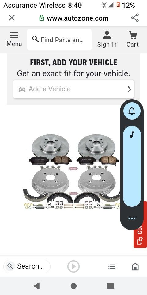 Disc And Drum Brakes For Chevy Astrovan Or Blazer1999