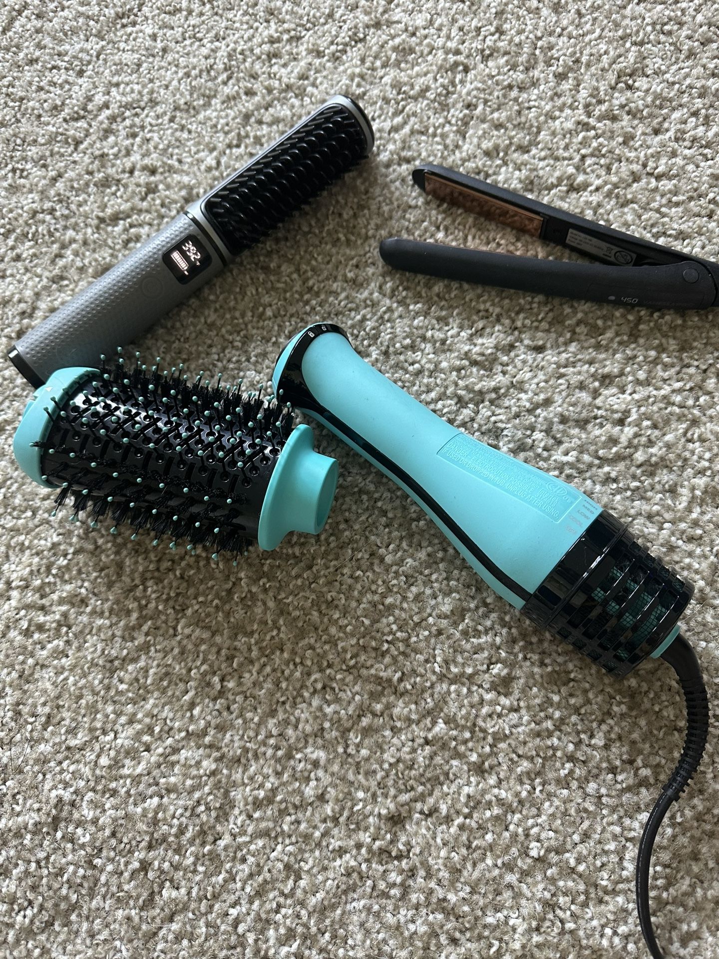 Hair Appliances-Revelon Blow Drier W/ Removable Brush, Cordless Straightening Brush,Mini Framing Straightener