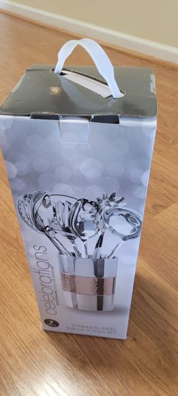 Celebrations Stainless Steel Utensils Tub of Tools Set