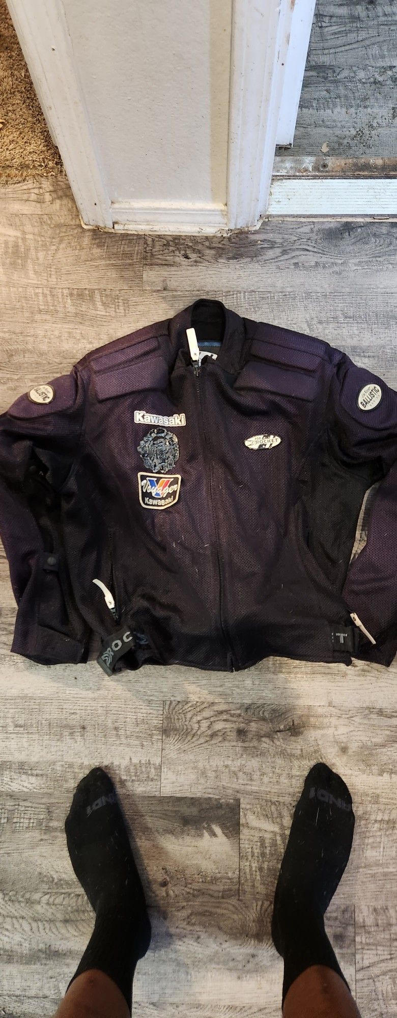 Black Mesh Motorcycle Jacket