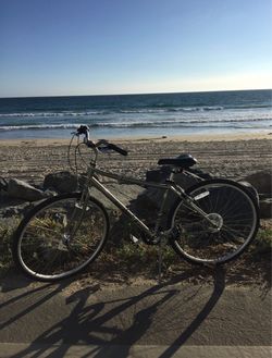Hybrid City Bike/beach cruiser – Silver/Olive Frame