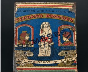 Antique Stephano Brothers Rameses II Egyptian Cigarette Tin