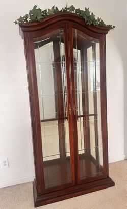 Wood Curio Cabinet