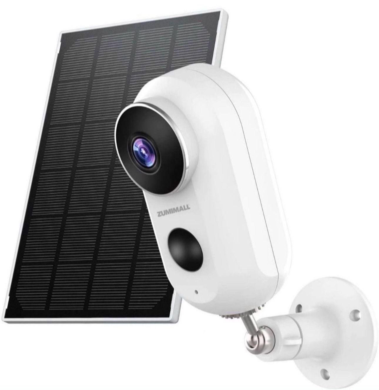 Security Camera Outdoor Wireless WiFi, ZUMIMALL Solar Powered