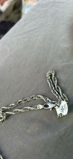 925 Silver Cross And Chain For Sale