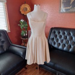 New Gold Color Dress Size Small 