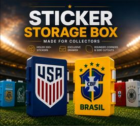 Soccer Sticker Mystery Box 🇺🇸⚽ Vintage Style Collectible Gift Box | Handmade Fan Edition