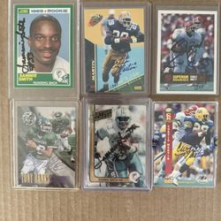 “Autographed NFL ROOKIES” LOT-(6) Cards. Running Backs- Cutis Martin++NM/M!!!😎