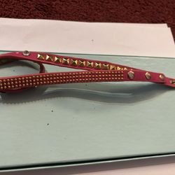 Trendy Pink Studded Wrap Bracelet - Bold Statement Jewelry