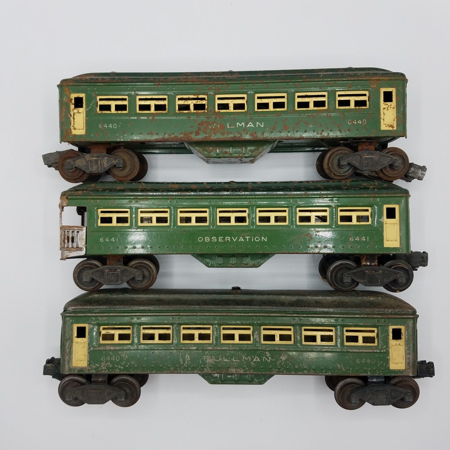 Lionel 6440 6441 Pullman Lot of 3 O/O27