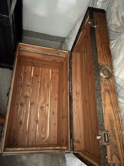 Refurbished antique storage chest