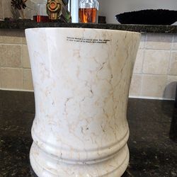 Oversized Genuine Marble Wine Chiller & Utensil Crock - Heavy 10"
