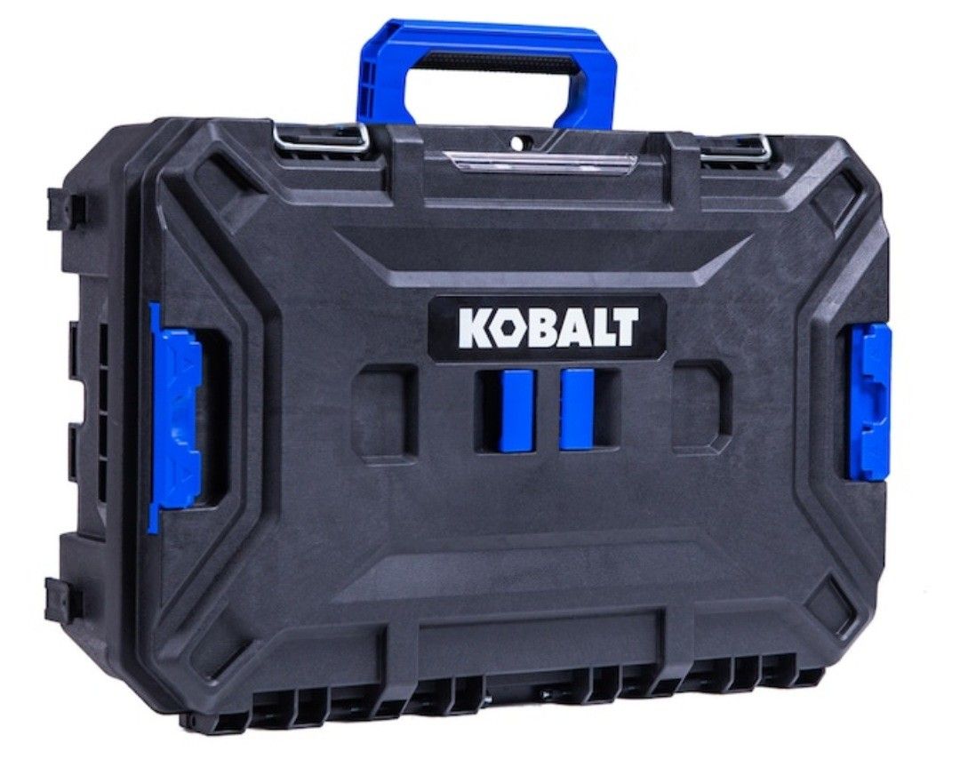 Kobalt Casestack 21.25-in Black Plastic Lockable Tool Box
