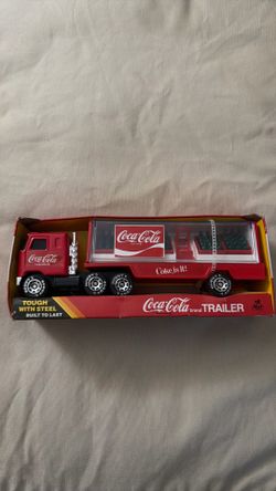 Vintage 1985 Buddy L Coca-Cola Steel Delivery Semi Truck New In Box