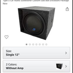 Subwoofer with Alpine Speaker  New