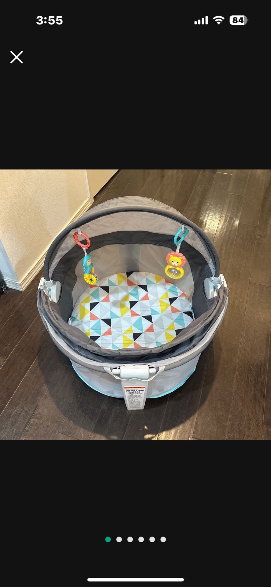 Fisher Price Portable Covered Bassinet