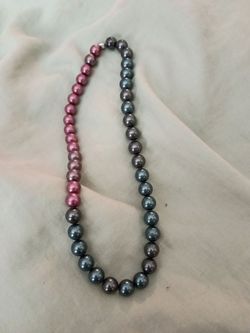 Two-Tone Pearl Bead Necklace