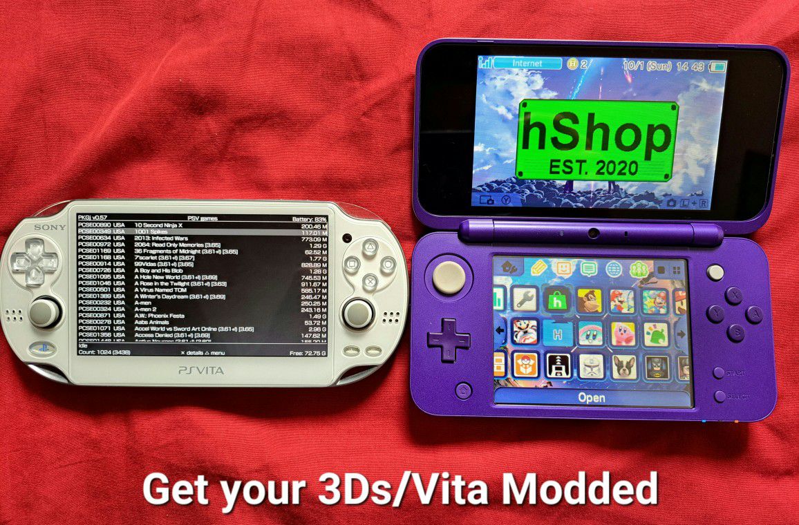 3Ds/2Ds and Ps Vita Games(mod/modifico). Hablo Espanol. 