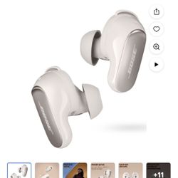 Bose QuietComfort Ultra Earbuds, Wireless Noise Cancelling Earbuds, White Smoke