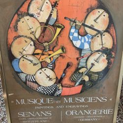 Framed Poster Musicians Graciela Rodo Boulanger 31”x21”