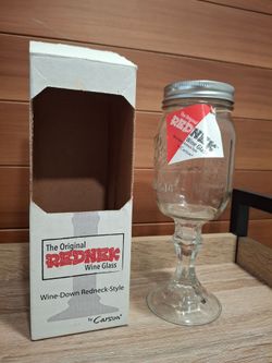 Genuine Red Nek wine glass by Carson 12 oz mason jar