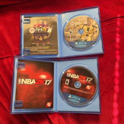 PS4 Games 2k17 and FIFA 17 