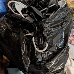 Like new Large Black Bag Lots Of Clothes Hangers. 