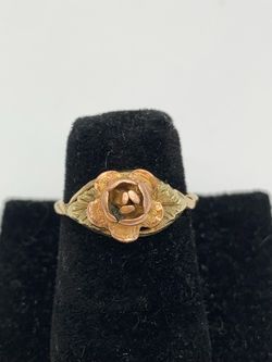 Gold rose ring #29998