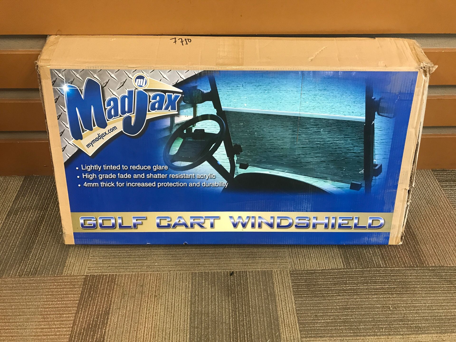Golf cart tinted split window
