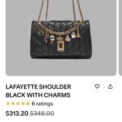 Karl LAGERFELD Paris - LAFAYETTE shoulder Bag WITH CHARMS