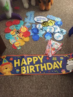 First birthday party supplies