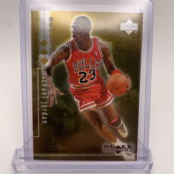 Michael Jordan 1998 UD Black Diamond Triple GOLD Card /1500