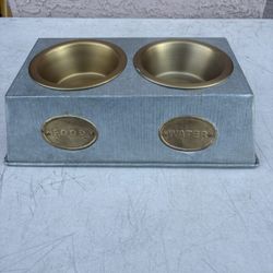 Galvanized Pet Water & Food Dish