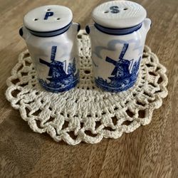 Vintage Salt and Pepper Dutch containers