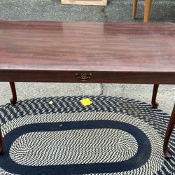 Queen Anne-style wood table, often used as a side table, console, or writing desk