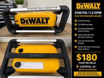 DEWALT 2100 PSI 1.2 GPM 13 Amp Cold Water Electric Pressure Washer with Internal Equipment Storage