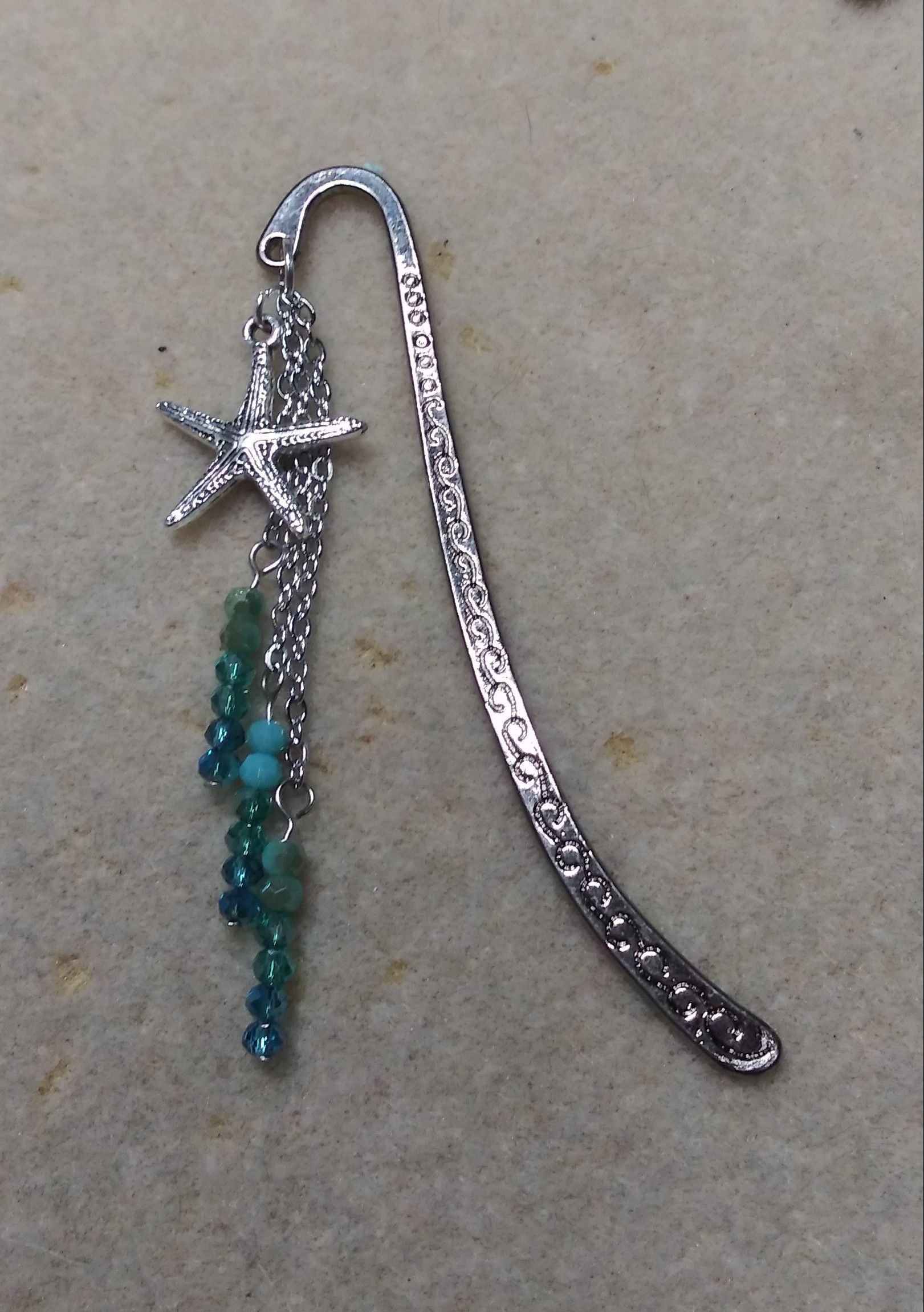 Handmade starfish bookmark