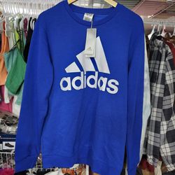 ADIDAS Men's Sweatshirts multi sport team royal blue size L