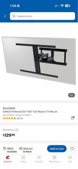 SANUS TV Wall Mount