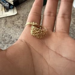10k gold nugget rings
