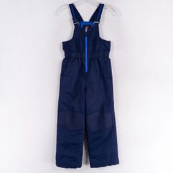 Swiss Tech Snow Pants Bibs Youth Size M Medium 8 Navy Blue Reinforced Knees Gaiters Snow Suit