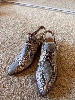 Dolce Vita Pointed Toe Snake Print shoe boot