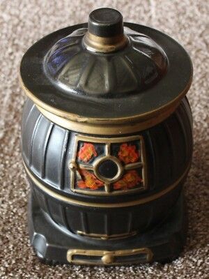 Vintage McCoy Pottery Pot Belly Stove Cookie Jar