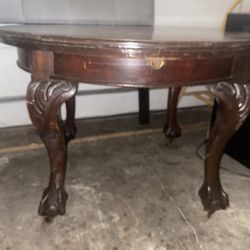 antique table and 4 chairs