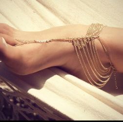 1 pice Multilayered light weight anklet