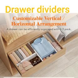 Lifewit 8 Pack Drawer Divider