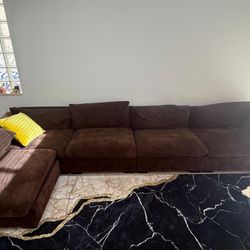 Large Brown Sofa in Wayfair Style — Excellent Condition