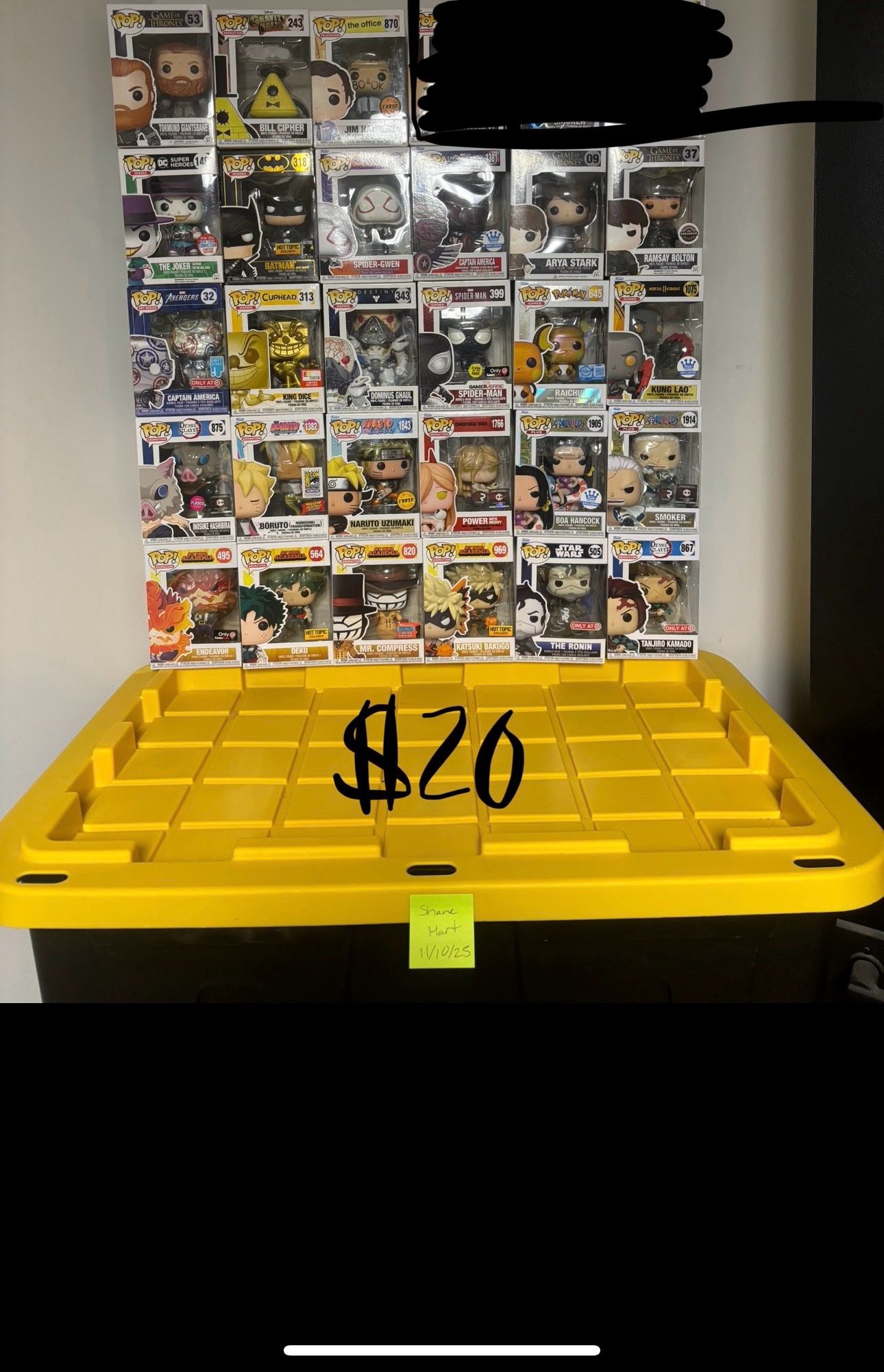 $20 to $35 Funko Pops